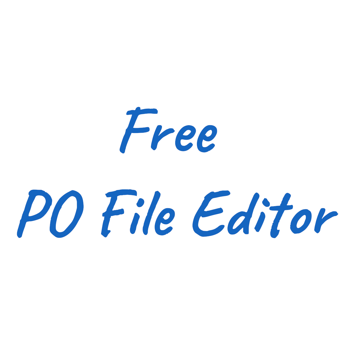 Free PO editor